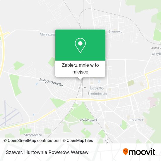 Mapa Szawer. Hurtownia Rowerów