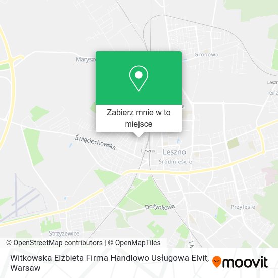 Mapa Witkowska Elżbieta Firma Handlowo Usługowa Elvit