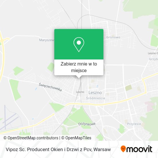 Mapa Vipoz Sc. Producent Okien i Drzwi z Pcv