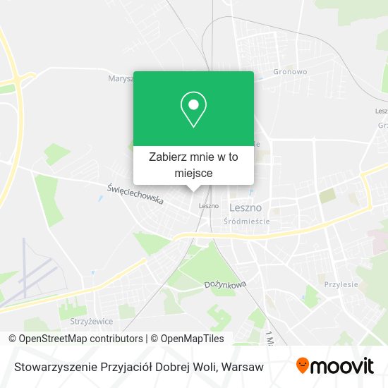 Mapa Stowarzyszenie Przyjaciół Dobrej Woli