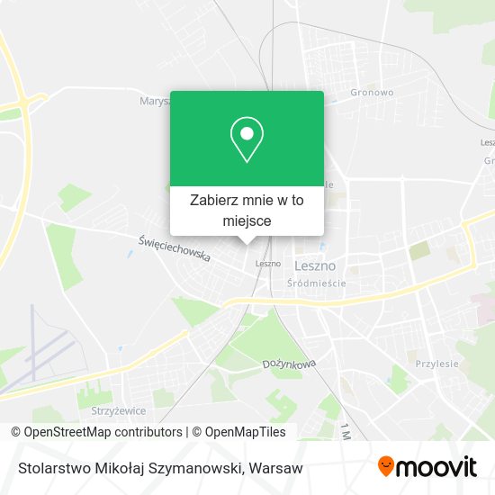 Mapa Stolarstwo Mikołaj Szymanowski