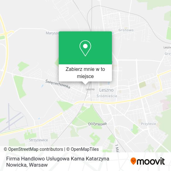 Mapa Firma Handlowo Usługowa Kama Katarzyna Nowicka