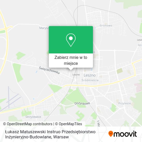 Mapa Łukasz Matuszewski Instruo Przedsiębiorstwo Inżynieryjno-Budowlane