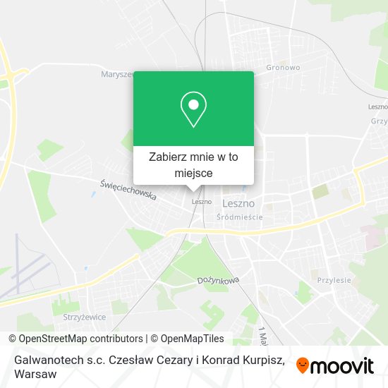 Mapa Galwanotech s.c. Czesław Cezary i Konrad Kurpisz