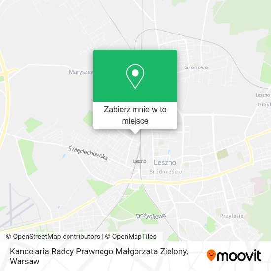 Mapa Kancelaria Radcy Prawnego Małgorzata Zielony