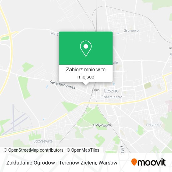 Mapa Zakładanie Ogrodów i Terenów Zieleni