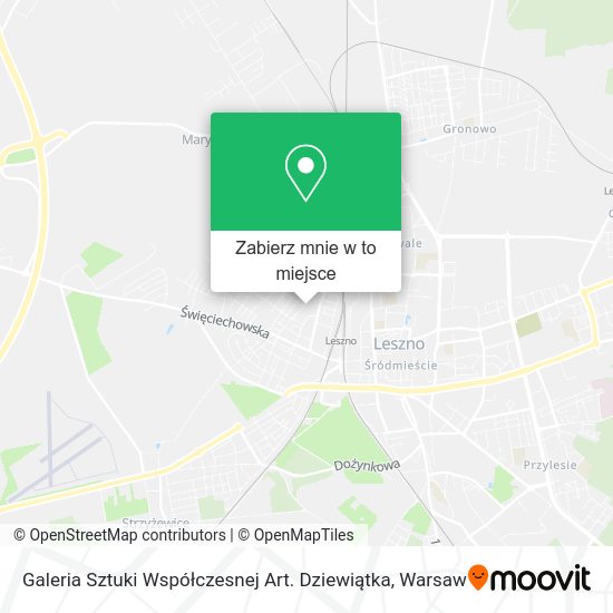 Mapa Galeria Sztuki Współczesnej Art. Dziewiątka