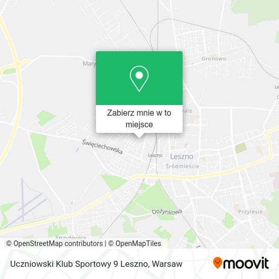 Mapa Uczniowski Klub Sportowy 9 Leszno