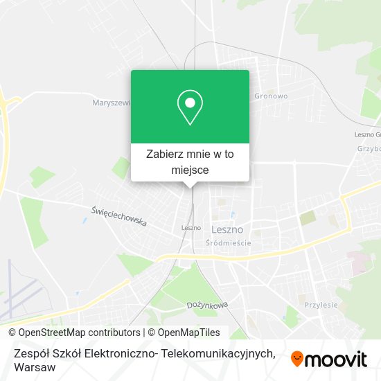 Mapa Zespół Szkół Elektroniczno- Telekomunikacyjnych