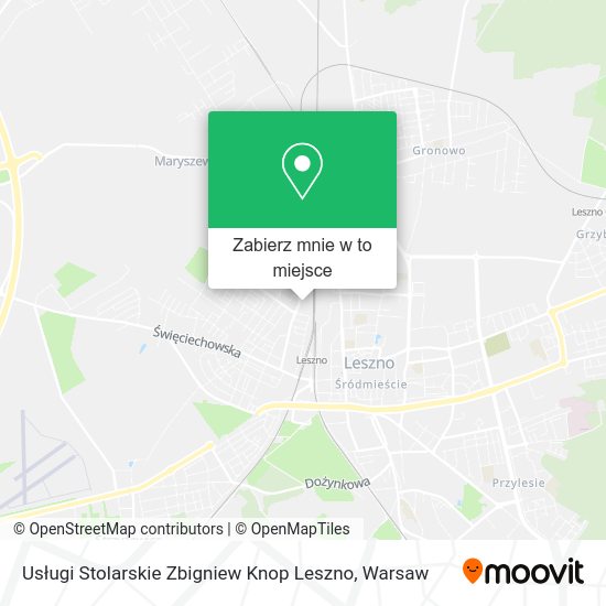 Mapa Usługi Stolarskie Zbigniew Knop Leszno