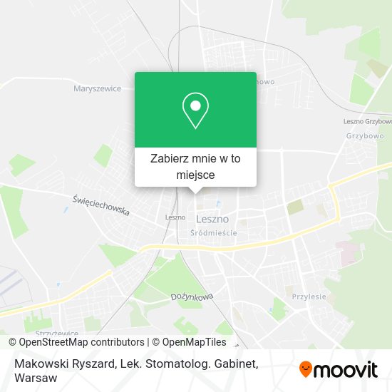 Mapa Makowski Ryszard, Lek. Stomatolog. Gabinet