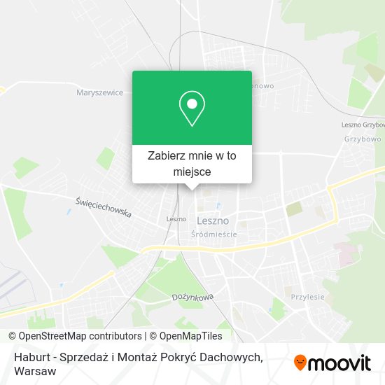 Mapa Haburt - Sprzedaż i Montaż Pokryć Dachowych