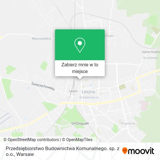 Mapa Przedsiębiorstwo Budownictwa Komunalnego. sp. z o.o.