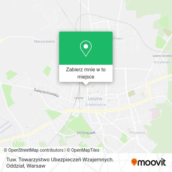 Mapa Tuw. Towarzystwo Ubezpieczeń Wzajemnych. Oddział