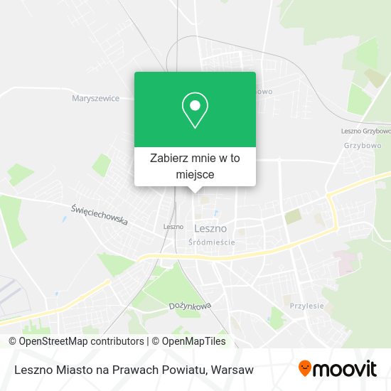 Mapa Leszno Miasto na Prawach Powiatu