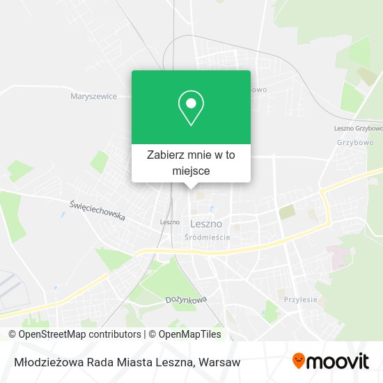 Mapa Młodzieżowa Rada Miasta Leszna