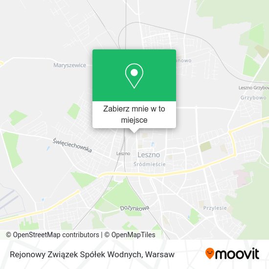 Mapa Rejonowy Związek Spółek Wodnych