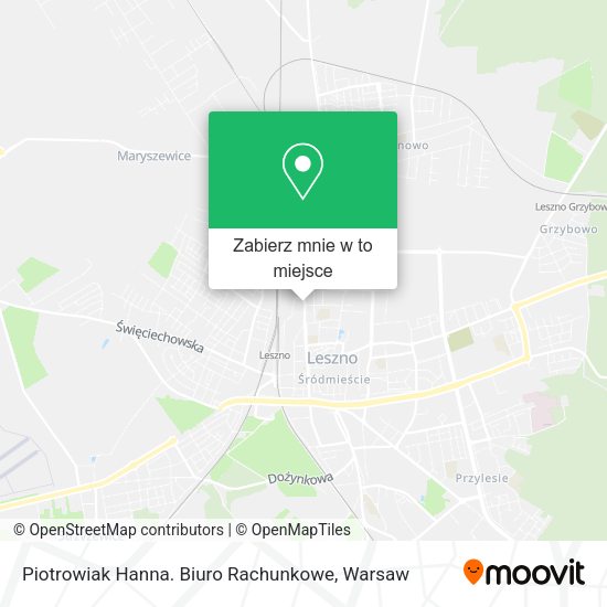 Mapa Piotrowiak Hanna. Biuro Rachunkowe