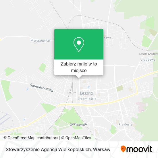 Mapa Stowarzyszenie Agencji Wielkopolskich