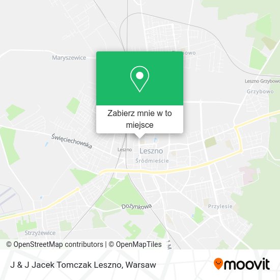 Mapa J & J Jacek Tomczak Leszno