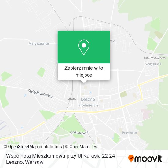 Mapa Wspólnota Mieszkaniowa przy Ul Karasia 22 24 Leszno