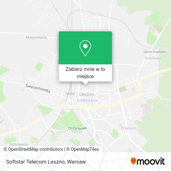 Mapa Softstar Telecom Leszno