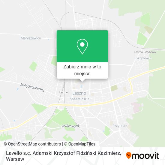 Mapa Lavello s.c. Adamski Krzysztof Fidziński Kazimierz