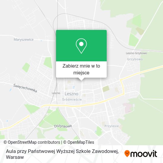 Mapa Aula przy Państwowej Wyższej Szkole Zawodowej