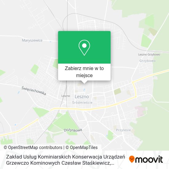 Mapa Zakład Usług Kominiarskich Konserwacja Urządzeń Grzewczo Kominowych Czesław Staśkiewicz