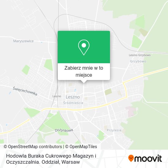 Mapa Hodowla Buraka Cukrowego Magazyn i Oczyszczalnia. Oddział