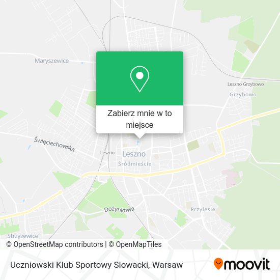 Mapa Uczniowski Klub Sportowy Slowacki