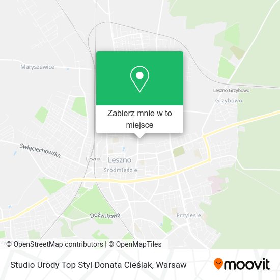 Mapa Studio Urody Top Styl Donata Cieślak