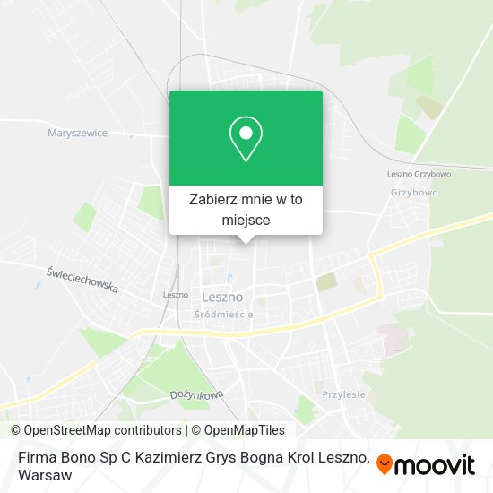 Mapa Firma Bono Sp C Kazimierz Grys Bogna Krol Leszno