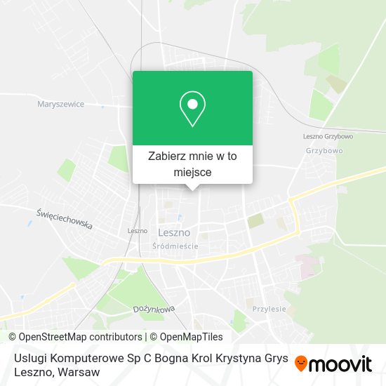 Mapa Uslugi Komputerowe Sp C Bogna Krol Krystyna Grys Leszno