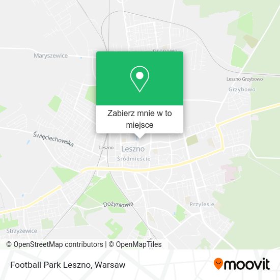 Mapa Football Park Leszno