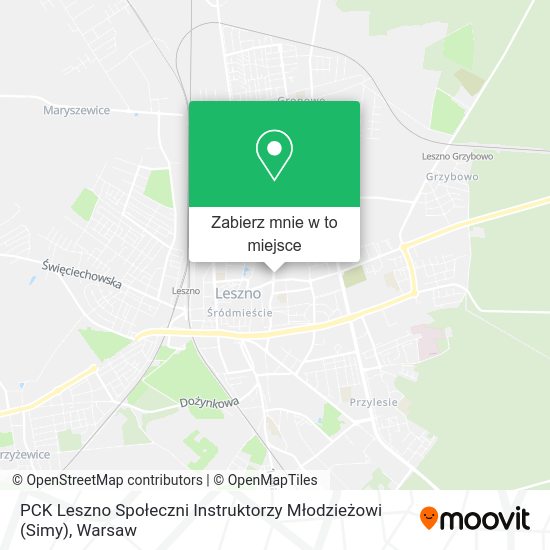 Mapa PCK Leszno Społeczni Instruktorzy Młodzieżowi (Simy)