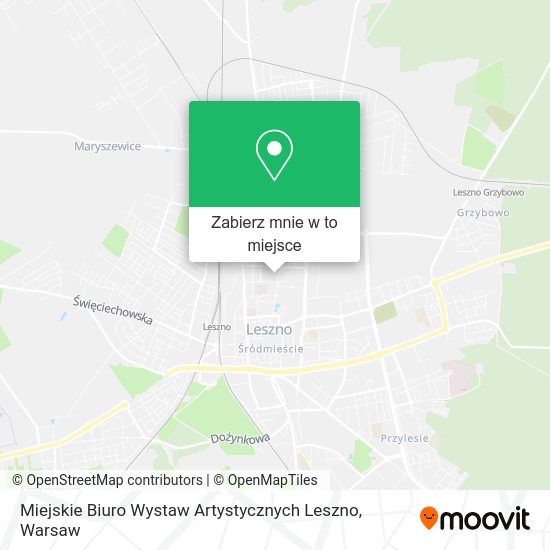 Mapa Miejskie Biuro Wystaw Artystycznych Leszno