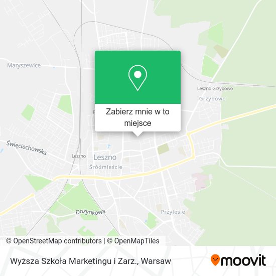 Mapa Wyższa Szkoła Marketingu i Zarz.