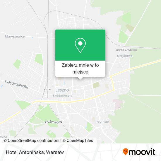 Mapa Hotel Antonińska