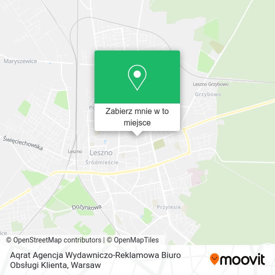 Mapa Aqrat Agencja Wydawniczo-Reklamowa Biuro Obsługi Klienta