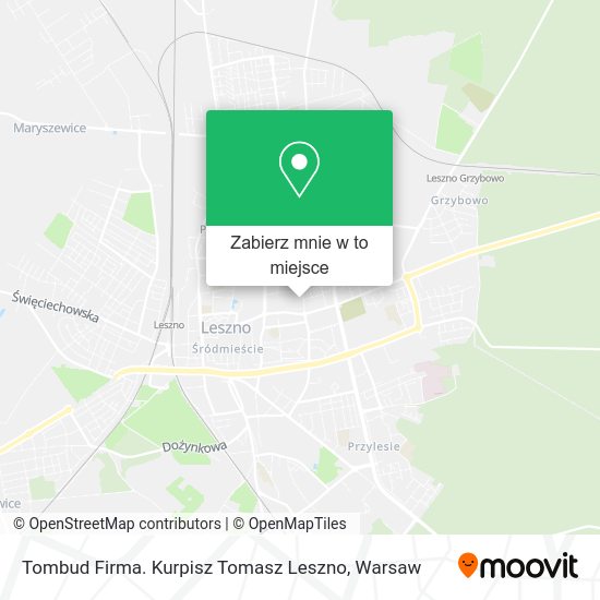 Mapa Tombud Firma. Kurpisz Tomasz Leszno