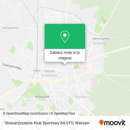 Mapa Stowarzyszenie Klub Sportowy 64-STO