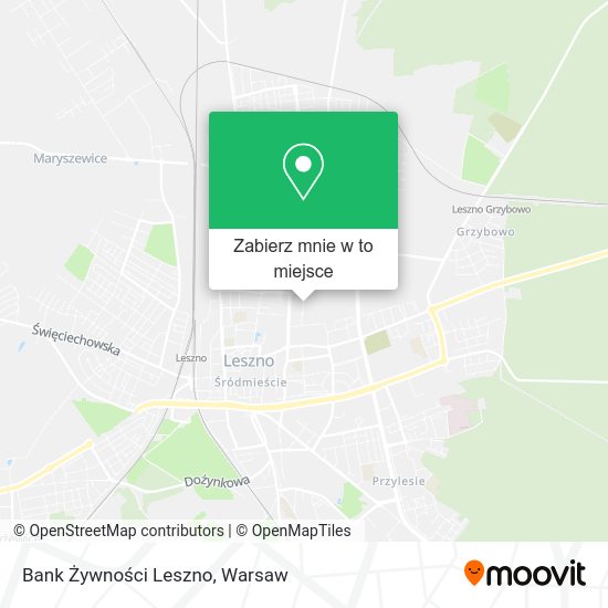 Mapa Bank Żywności Leszno