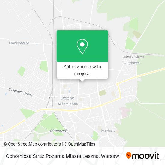 Mapa Ochotnicza Straż Pożarna Miasta Leszna