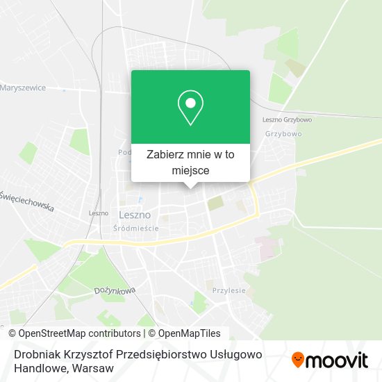 Mapa Drobniak Krzysztof Przedsiębiorstwo Usługowo Handlowe