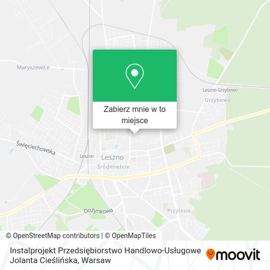 Mapa Instalprojekt Przedsiębiorstwo Handlowo-Usługowe Jolanta Cieślińska