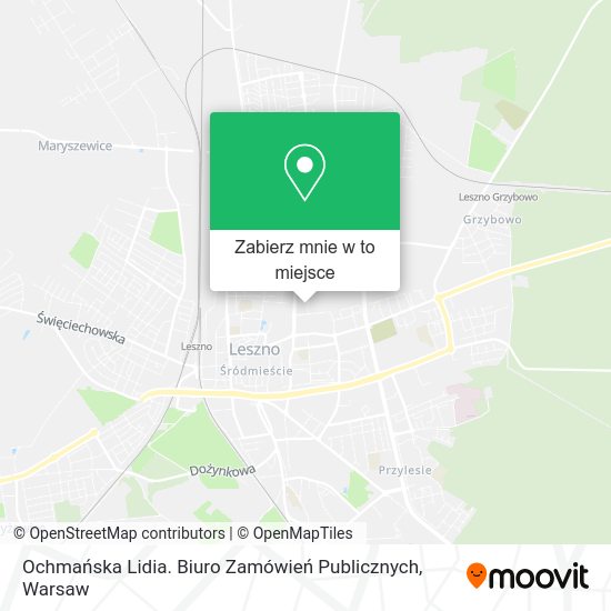 Mapa Ochmańska Lidia. Biuro Zamówień Publicznych