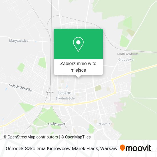 Mapa Ośrodek Szkolenia Kierowców Marek Flack