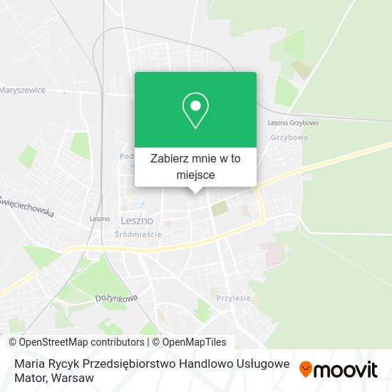 Mapa Maria Rycyk Przedsiębiorstwo Handlowo Usługowe Mator