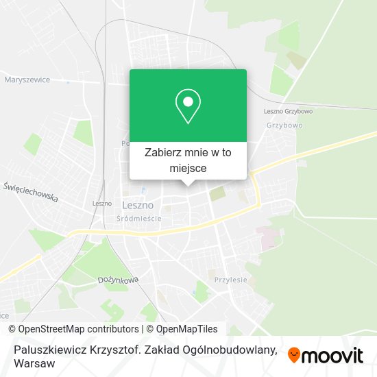 Mapa Paluszkiewicz Krzysztof. Zakład Ogólnobudowlany